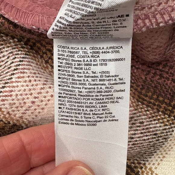 OLD NAVY Women's Utility Jacket Shacket Sz M Pink Plaid Long line Outdoor Soft - Picture 8 of 11